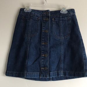 TopShop mini jean skirt
